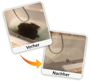 Rohrreinigung Waschbecken und Küche - Vorher und Nacher für Elsoff Westerwald und Umgebung verstopfung Bad und Dusche