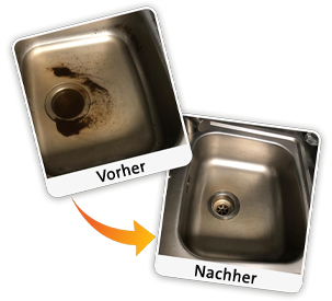Rohrreinigung Waschbecken und Küche - Vorher und Nacher für Elsoff Westerwald und Umgebung Rohrreinigung Waschbecken und Küche - Vorher und Nacher